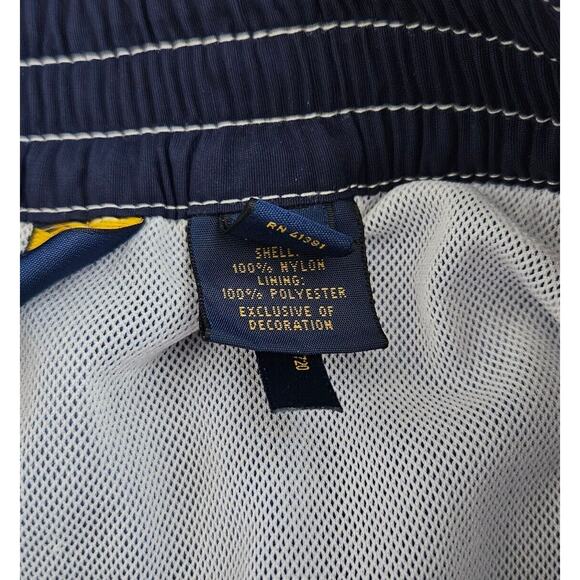Polo Ralph Lauren Swimwear (Mens Medium) Blue Lined Swim Board Trunks Drawstring - Picture 5 of 7
